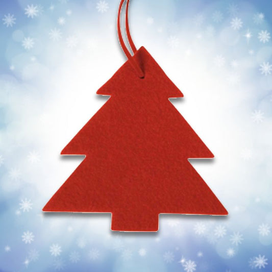 Filzanhänger Tanne Rot