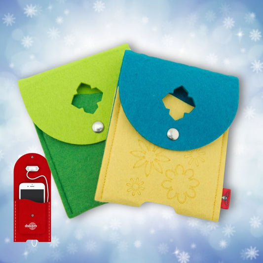 Filz-Ladestation mit Motiv *Frühling*