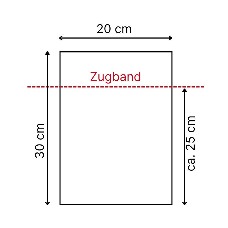 Geschenkbeutel im Jute-Look rot