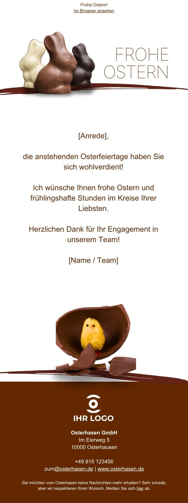 OSTERN01 | Schokohasen Küken