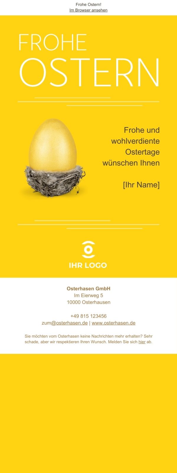 OSTERN16 | Goldenes Ei