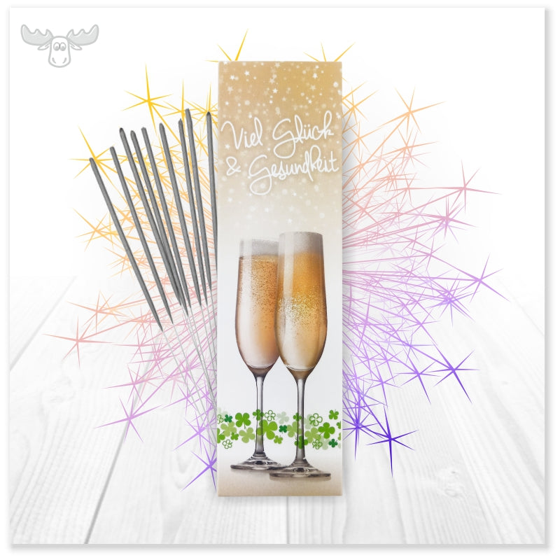 WK1037 | 40er-Set Wunderkerzen zu Silvester, Hochzeit, Geburtstag & Jubiläum