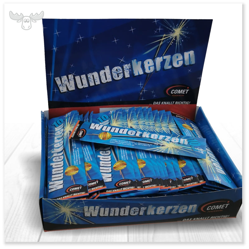 WK1040 | COMET Wunderkerzen im Display, 100 x 10er-Sets