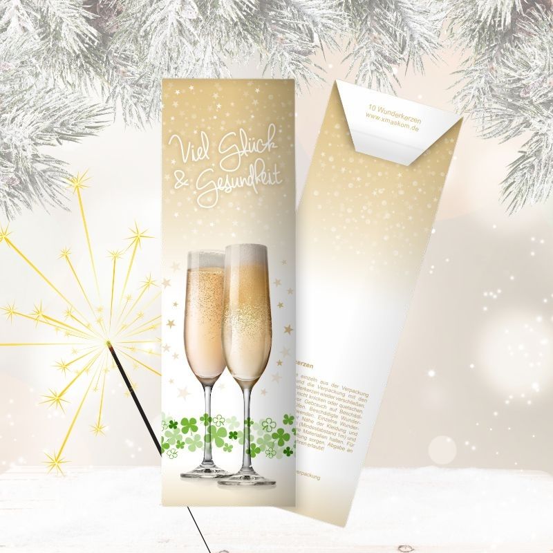 10er-Set Wunderkerzen zu Silvester, Hochzeit, Geburtstag & Jubiläum