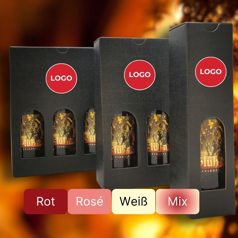 3er-Set Weihnachts-Glühwein in 250ml Fläschchen