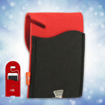 Smartphone-Ladetasche aus Filz - Mobile Ladestation für große Smartphones