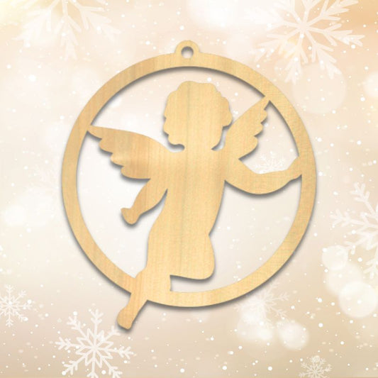 Christbaumanhänger Engel - schlicht-schönes Motiv