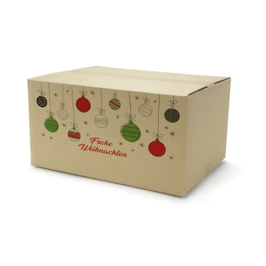 Zweiwellige Kartons mit Weihnachtsmotiv