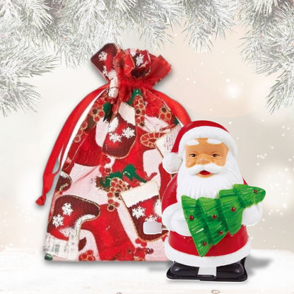 Kleiner Aufzieh-Weihnachtsmann im Beutel