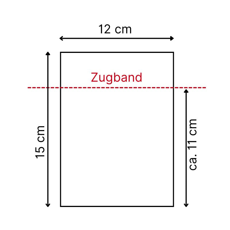 Organzasäckchen - Motiv Weihnachtsmann