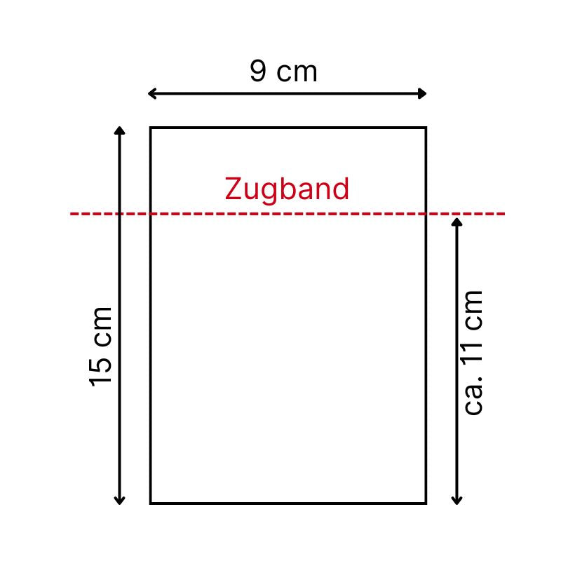 Organzasäckchen - Nikolausstiefel rot