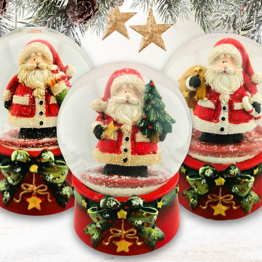 SK3100 | 3er-Set Schneekugeln Weihnachtsmann - Werbeartikel zu Weihnachten