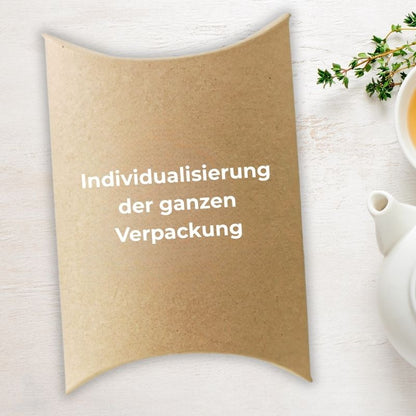 Weihnachtlich-winterliche Tee-Sets schön verpackt in Ihrem Design