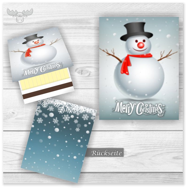 ZH9003 | Weihnachts-Streichhölzer: Fröhlicher Schneemann