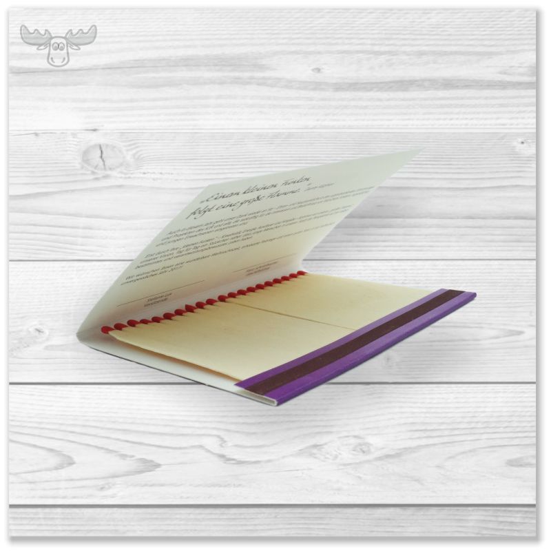 ZH9023 | Weihnachtskarte mit Zündhölzern für Ihr Mailing