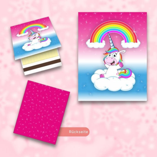 Party-Streichhölzer mit Einhorn-Motiv