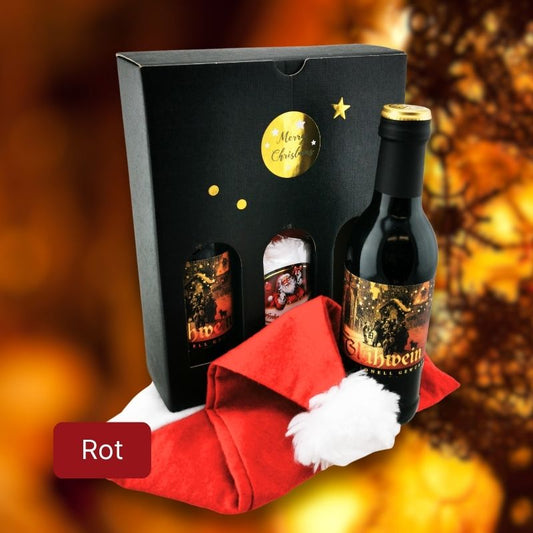 Double-In Weihnachts-Set mit Glühwein und Mütze