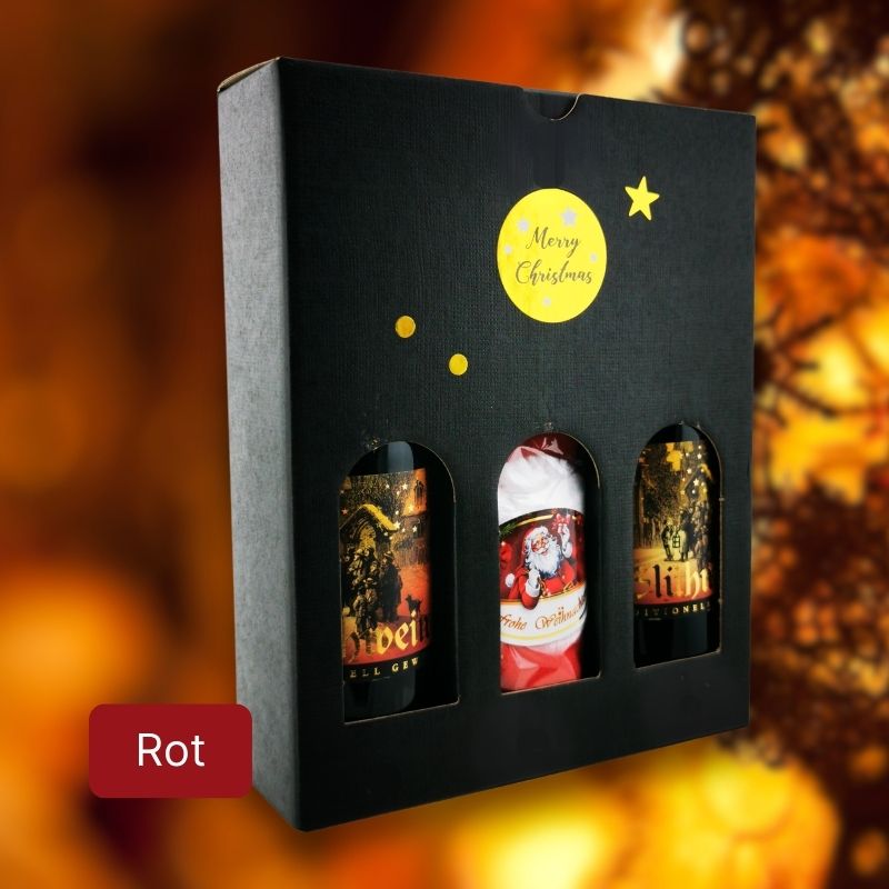 Double-In Weihnachts-Set mit Glühwein und Mütze