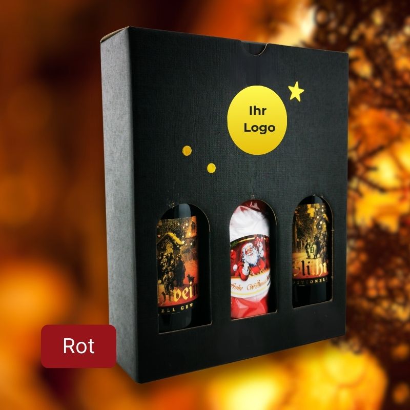 Double-In Weihnachts-Set mit Glühwein und Mütze