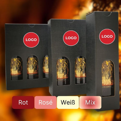 3er-Set Weihnachts-Glühwein in 250ml Fläschchen